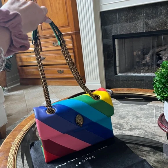 Kurt Geiger Rainbow Shop Kensington Leather Crossbody Bag
